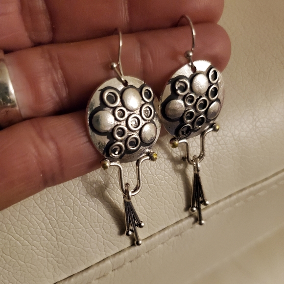 SILVER EARRINGS, - Picture 3 of 3